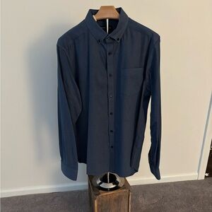 Kenneth Cole Blue Casual Button Down Shirt Modern Fit